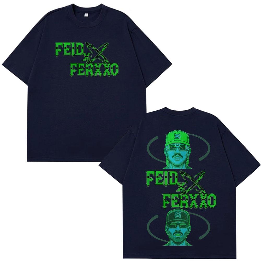 Rapper Feid Ferxxo Falxxo Tour 2026 Print Tshirt Unisex Women Fashion HipHop Tshirts Summer Casual Cotton Tshirts