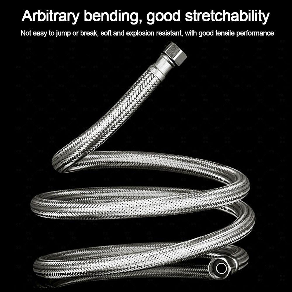304 Stainless Steel Spring Shower Hose Large Flow Shower Head Tube  Bath Accessories