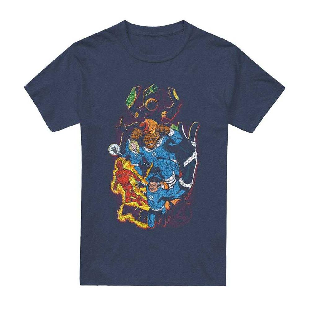 Fantastic Four Unisex Adult Cosmic Heroes & Villains T-Shirt