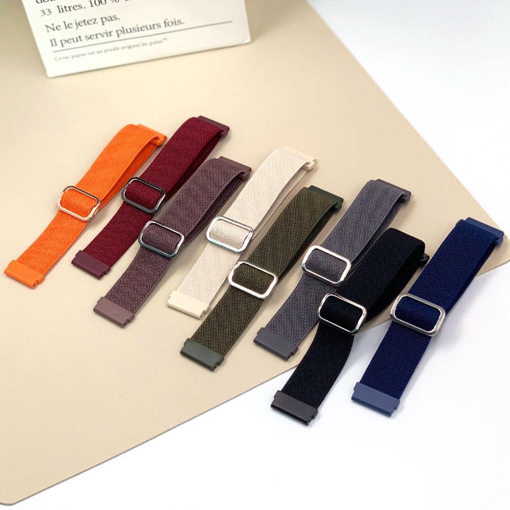 Textured Nylon Watch Band for Apple Watch Series 11 10 42mm / 9 8 7 41mm / SE3 SE2 SE 6 5 4 40mm / 3 2 1 38mm Adjustable Wrist Strap with Metal Buckle