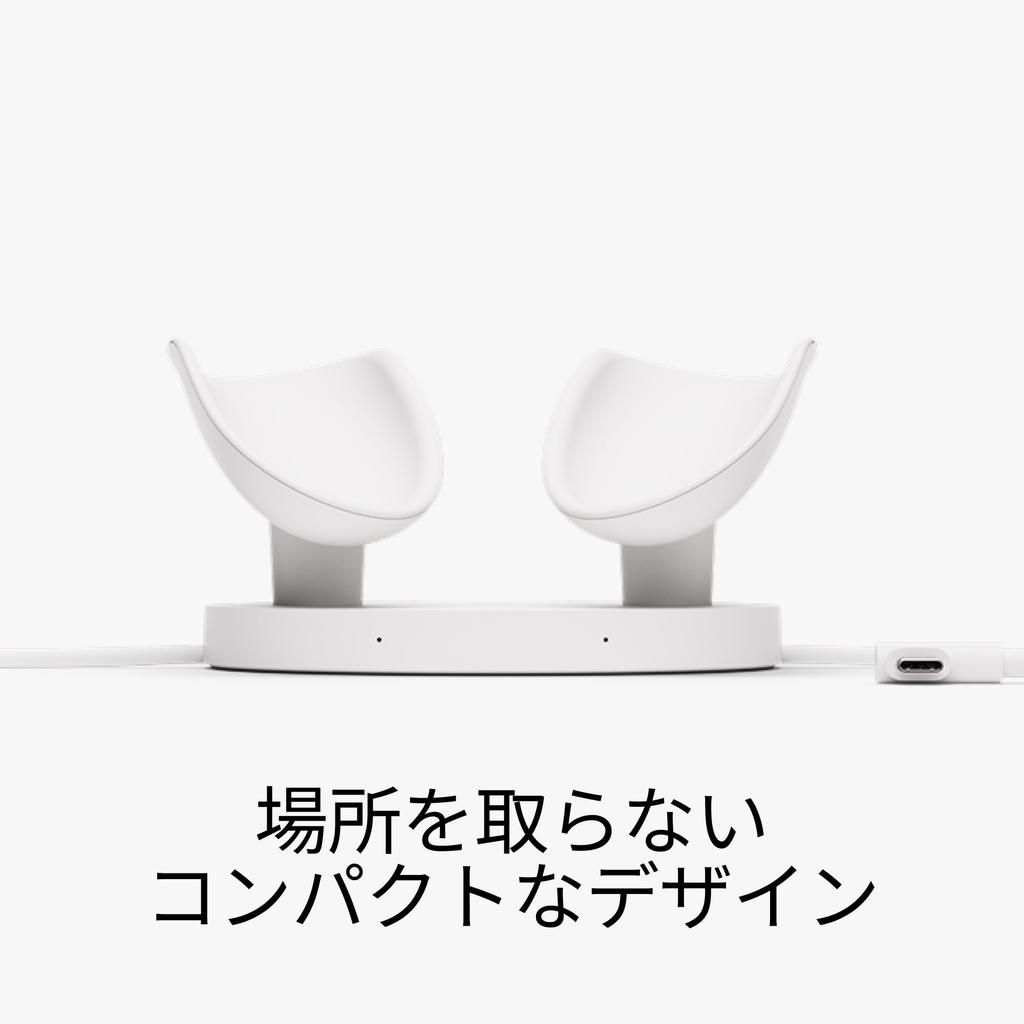 Kompakte Ladestation für Meta Quest, kompatibel mit dem Meta Quest-Erweiterungsladekabel für Headsets, lädt Touch Plus-Controller 3/3S drahtlos auf