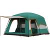 Portable Camping Tent Outdoor 3-4 Person Tent with Flysheet and Two Rooms, Breathable Large Tent Set