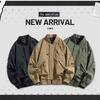 Spring Autumn Retro Plus Size Jacket Men's Pocket Loose Casual Coat 7XL Workwear Jacket
