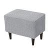 Coprisedia a Orecchie Elasticizzato Nordico con Motivo a Foglie Jacquard Copridivano con Copricuscino Seduta Copritavolino Lavabile Decorazioni per la Casa