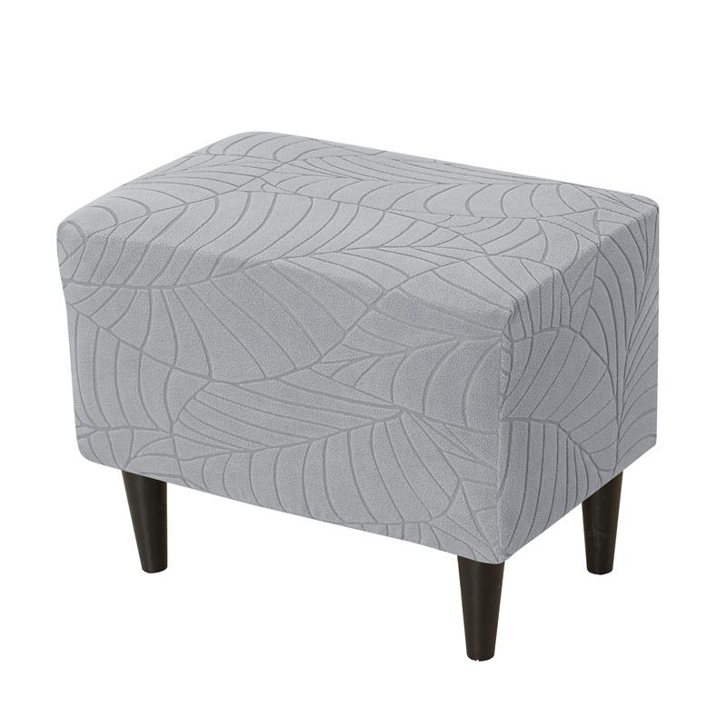 Coprisedia a Orecchie Elasticizzato Nordico con Motivo a Foglie Jacquard Copridivano con Copricuscino Seduta Copritavolino Lavabile Decorazioni per la Casa