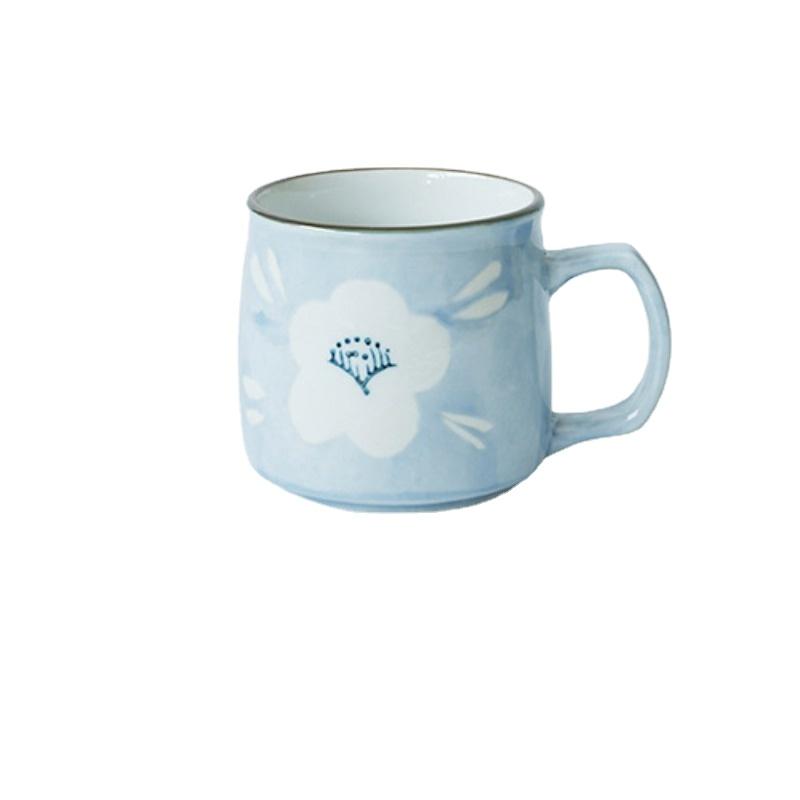1pc Ceramic Cups,250ml Mugs, Water Cups, Coffee and Milk Breakfast Cups, Household Japanese Hand Painted Underglaze Colors