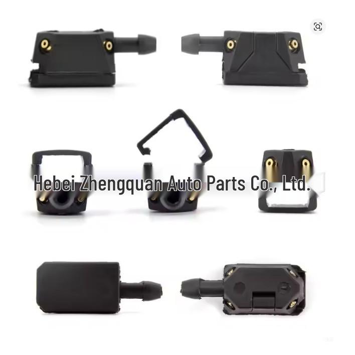 Universal Four-Way Adjustable Windshield Washer Nozzle for 8mm/9mm Wiper Arms