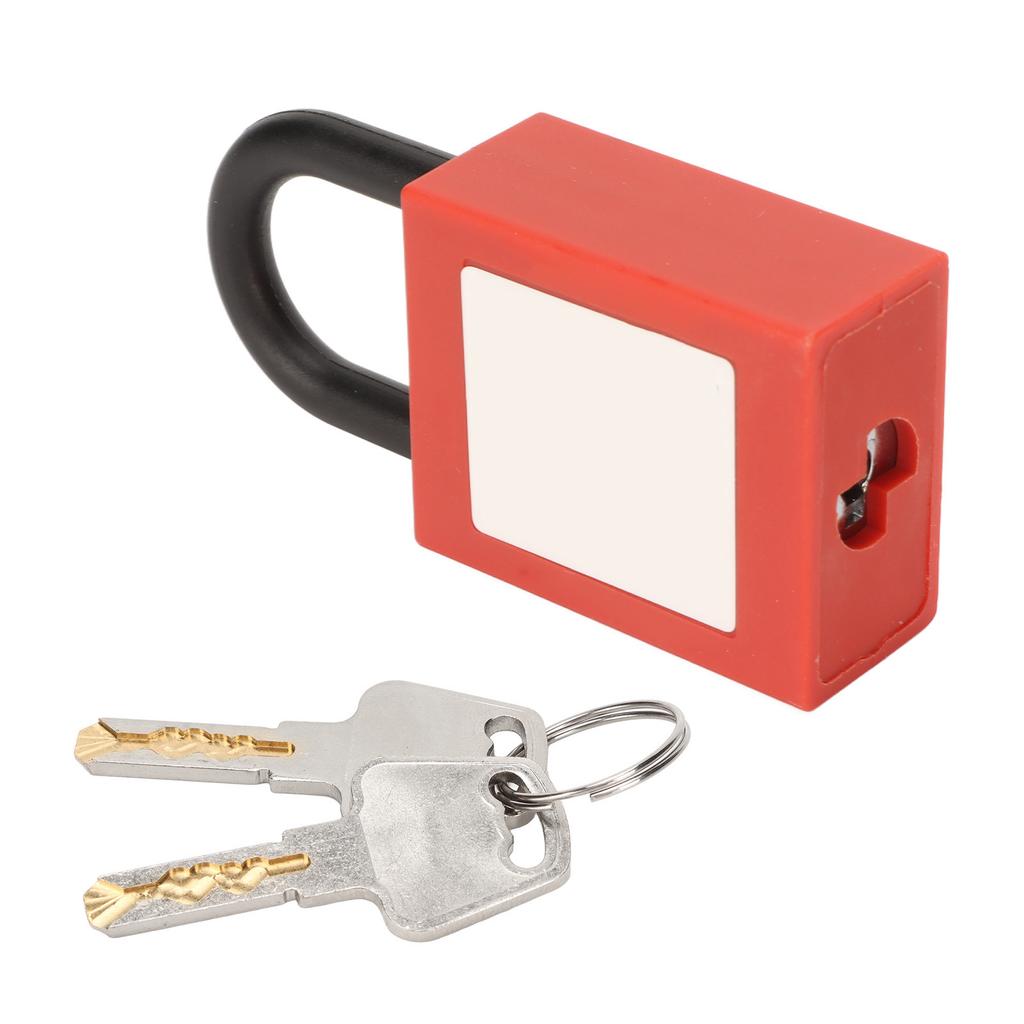 25mm Lockout Tagout Lock Nylon Shackle Safety Padlock with Keys for Industrial Equipment