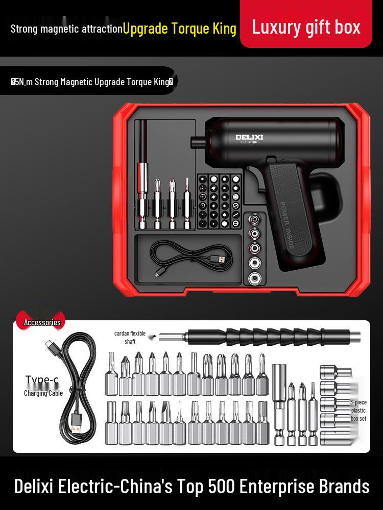 Rechargeable Multifunction Mini Electric Screwdriver and Drill.