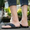 Mode Neue Sommer Herren Hausschuhe Atmungsaktiv Luxus Herren Sandalen Strand Klassiker Echtes Leder Herren Hausschuhe Outdoor Herren Flip Flops