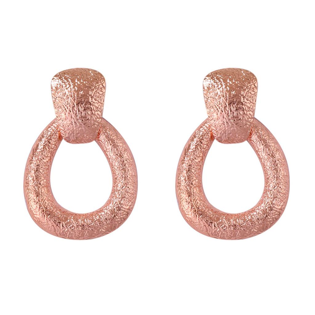 Simple Fashion Cold Wind Versatile Alloy Hollow Geometric Exaggerated Earrings Elegant Daily Accessories Earrings