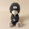 Warm Plush Kids Hat Scarf Set Knitted Baby Beanie Hat Gifts Pom Pom Scarf  Kids Winter Wear