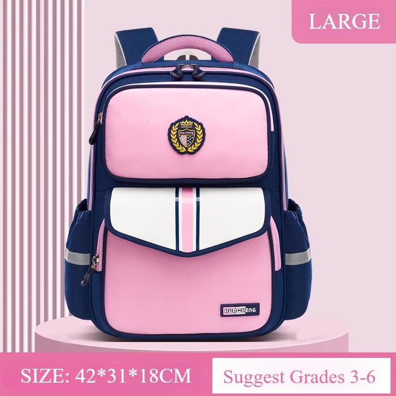 Trendy England School Bags for Primary School Students Grade 1-3-6 Scientific Spinal Protection Oxford Waterproof Backpack Unisex Multi-layer Book Bag