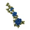 DIY Handmade Embroidery Floral Leaves Appliques Polyester Fiber Floral Patches  Wedding Decoration