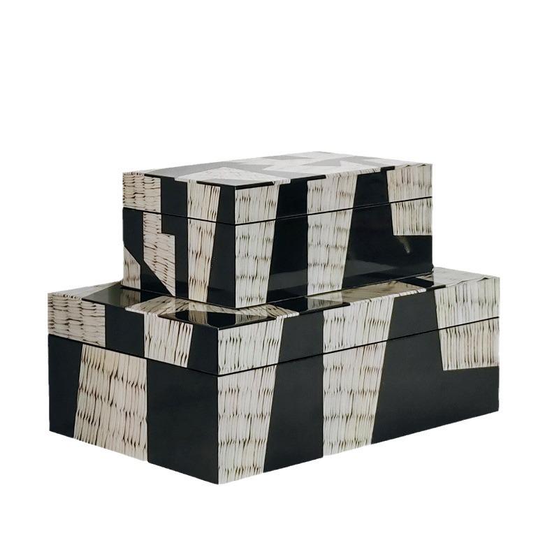 Nordic Minimalist Wooden Jewelry Box & Tissue Tray Decor for Bedroom/Living Room