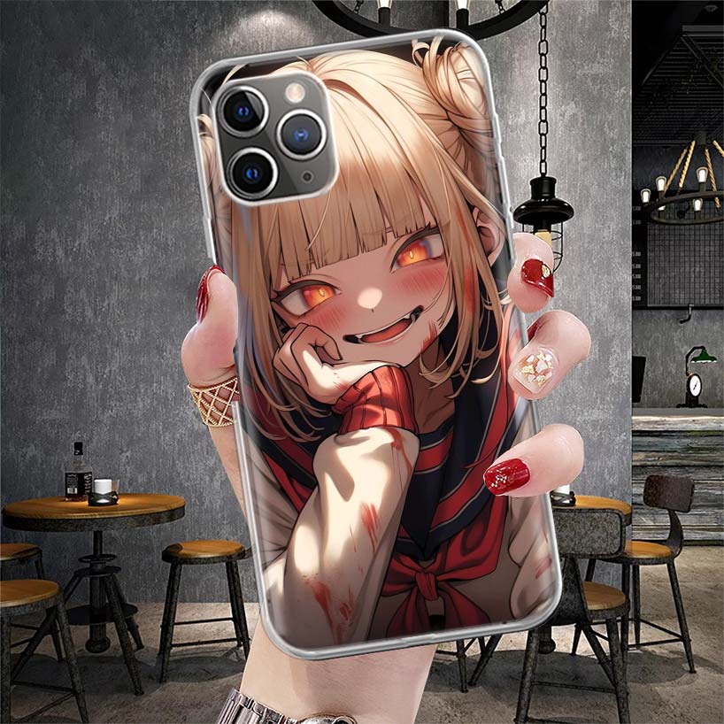 Himiko Toga My Hero Fashion Soft Phone Case For IPhone 11 17 Air 16E 16 Pro Max 15 + 14 Plus 13 Mini 12 Apple 7 SE 8 Fundas Coqu