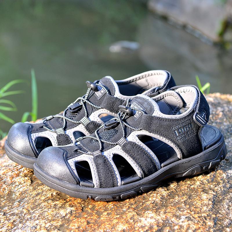 Foreign Trade New Men's Sandals Simple EVA European and American Style Large Size Beach Shoes Outdoor Beach Casual Bag Head Sandals