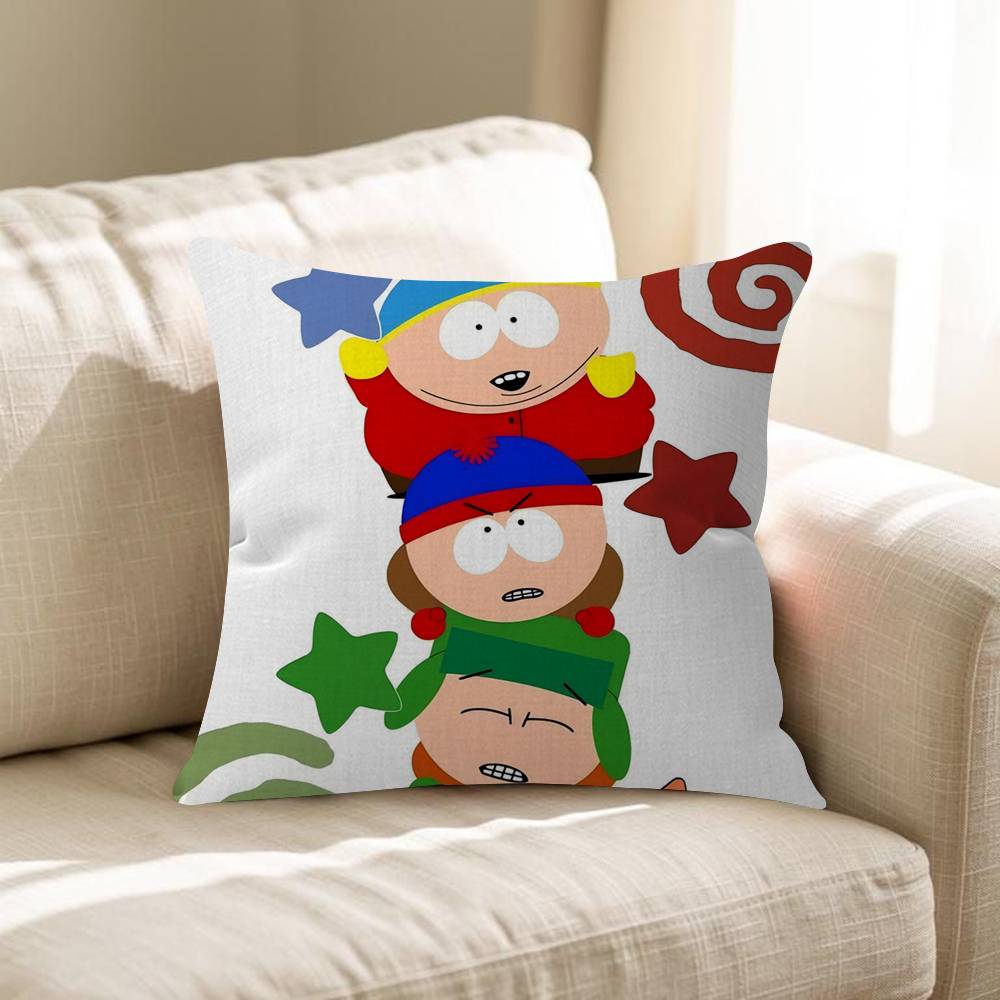 Funny Cartoons Souths Parks Cushion Cover Decorative Pillow Sofa Home Decor Case Pillow Cases