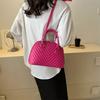Trendy Fashionable Shell Bag For Women In Black White Green Khaki And Rose Red