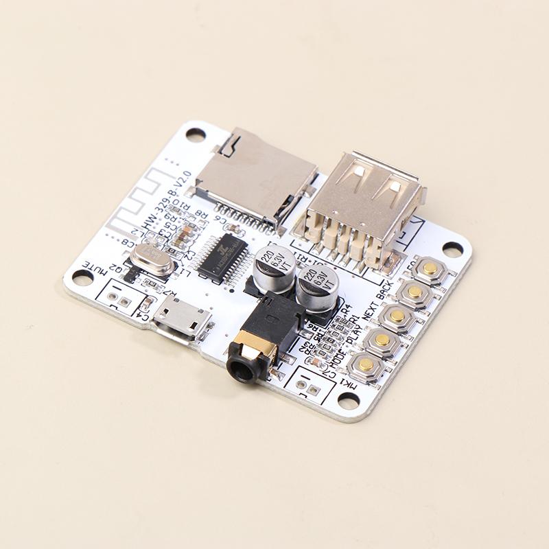 Bluetooth Audio Receiver Board With Usb Tf Card Slot Decoding Playback Preamp Output A7-004 5V 2.1 Wireless Stereo Music Module