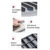 Sink Drain Mat Non-Slip Surface Large Size Thick Silicone Heat Resistant Flexible Cutlery Holder with Slope Drainage Design