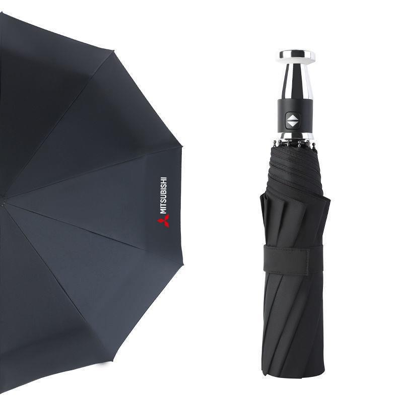 gzbf5 For Mitsubishi Foldable Umbrella Waterproof and Windproof Umbrella Anti-UV Umbrella for Sunny Rainy Simple Solid Color Umbrella