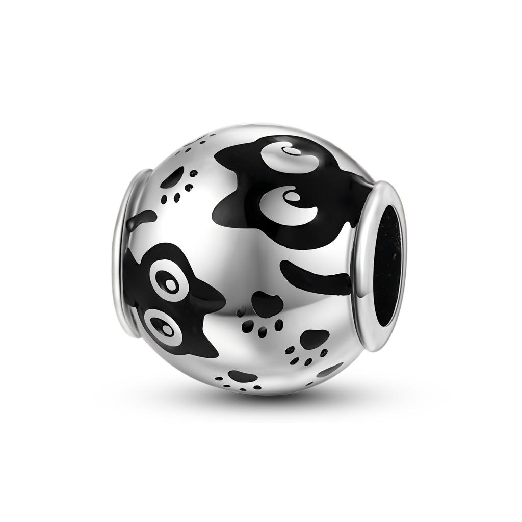 Charm Bead Charms Plata De Ley Dog Owl Rabbit Cute Cat Animal Ideal For Authentic Bracelets Bangle Jewellery Making Bead Charms Accessories