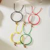 Hot Geometry Zircon Cherry Weaving Adjustable Bracelet Trendy Fashion Versatile Creative Design Couple Jewelry Gift