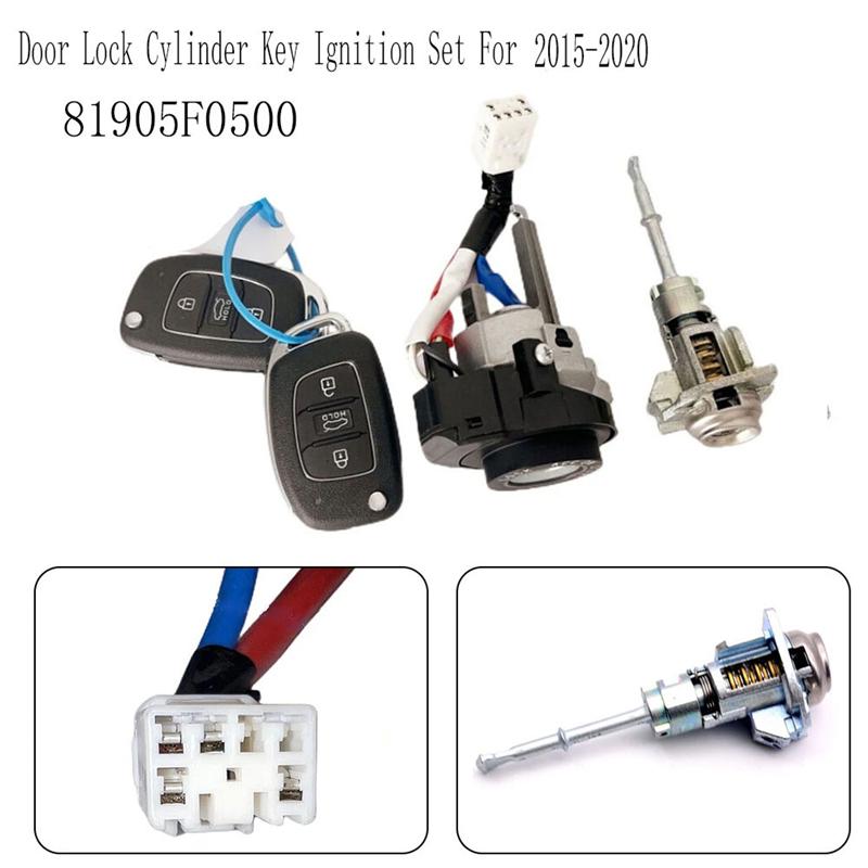 Cylinder Key Ignition Lock Set 81905F0500 For Hyundai Elantra 2015-2020 Car Door Ignition Switch