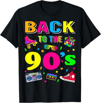 Herr och dam Retro Retro Tillbaka till 90-talet Grafisk Design T-shirt Streetwear Camisetas Grafisk T-shirt