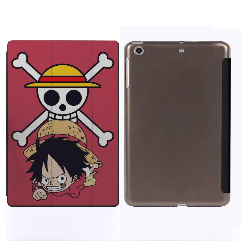 Buy One Piece and Luffy Ipad Cases Soft TPU Fold Ipad Case Non