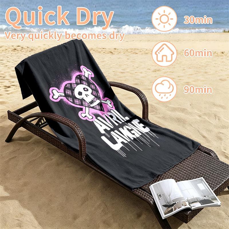 Avril Lavigne Beach towels also serve as bath towels summer essential a musthave for the outdoors the beach and the pool