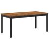 Coffee Table Natural and Black 49 X 100.5 X 45 Cm