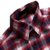 Men's Shirt Autumn Retro Plaid Lapel Long Sleeve Shirt Casual Shirt
