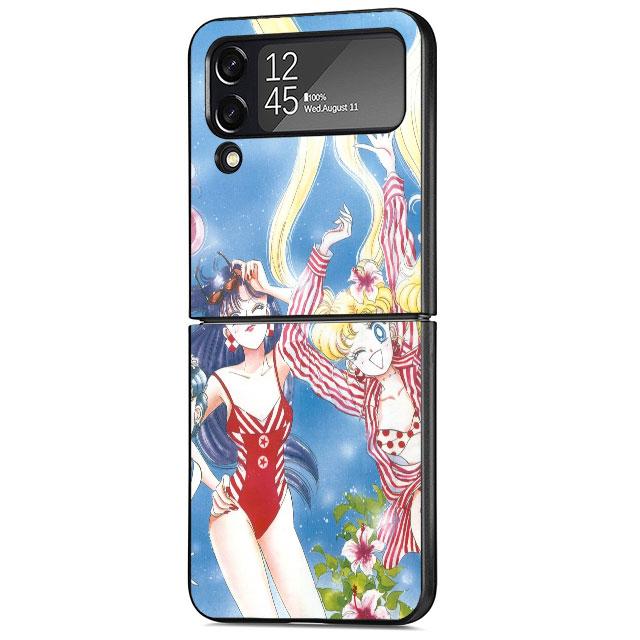 

Жесткий чехол для ПК для Samsung Galaxy ZFlip3 Z Flip 4 ZFlip Z Flip 3 5G ZFlip4 zflip S-Sailors Girl M-Moons Защита от печати Samsung Z Flip4 5G