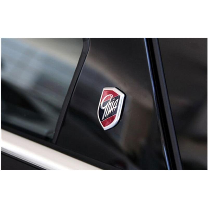 Car Sticker Emblems GHIA Side Shield Logo Marked Stickers For Ford Focus 2 3 4 Mondeo Fiesta Ecosport Kuga Edge Explorer