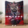 Mbappe's French Football Glory Blanket Ultra-Soft Suitable for Couch Livingroom Sofa Four Seasons Universal Stylish Decor