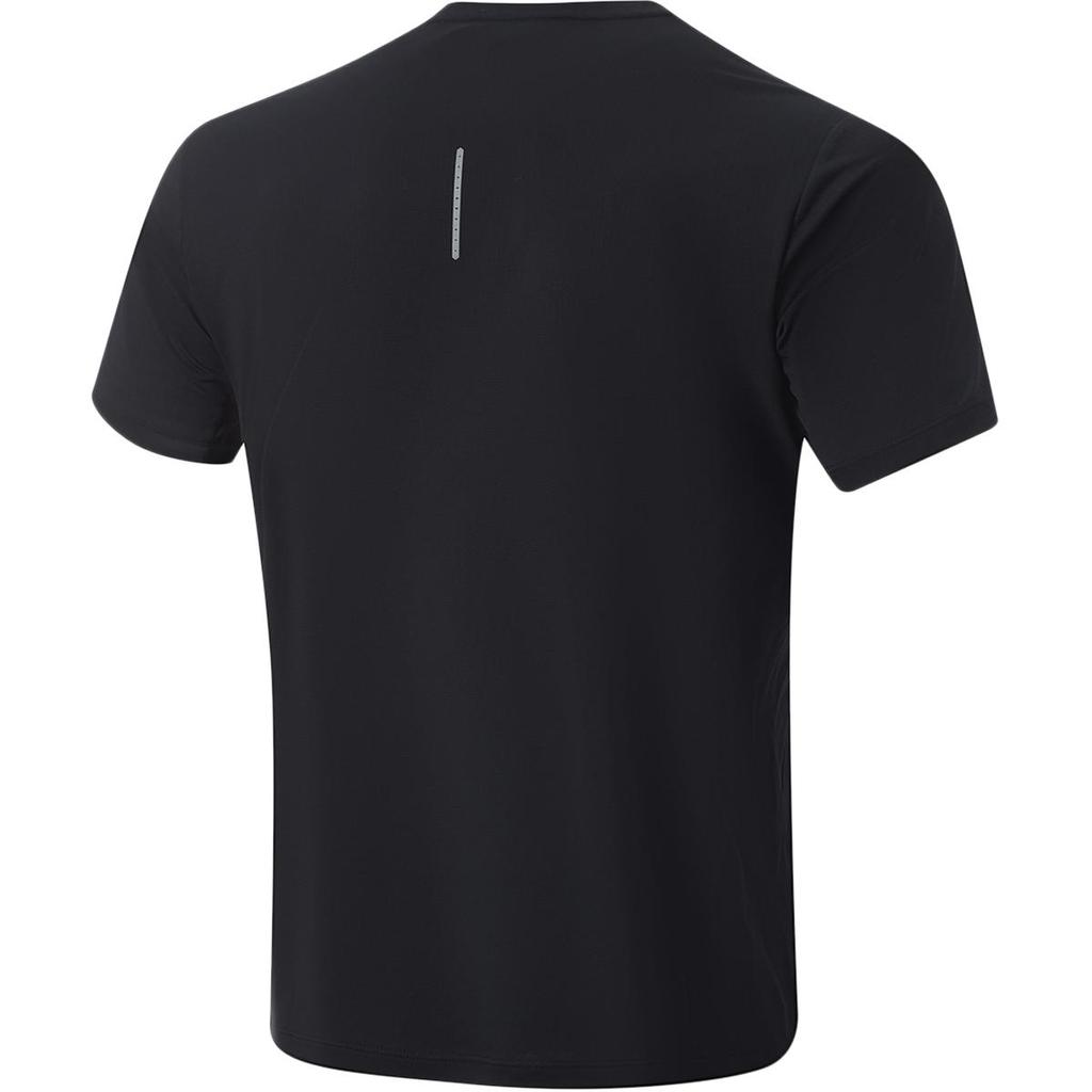 Li-Ning Breathable Comfortable Quick-Dry Round Neck Short Sleeve T-Shirt Men Tops Black ATSU025-1