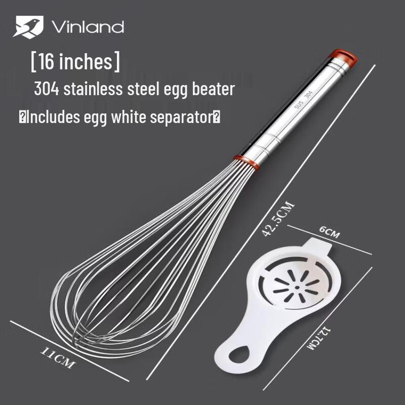 304 Stainless Steel Manual Egg Whisk