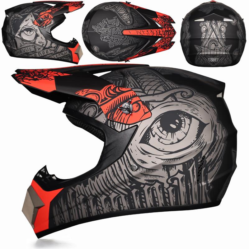 Four Seasons Motorcycle Off-road Helmet for Men and Women, Electric Bike Helmet, Mountain Bike Off-road Helmet, Racing Speed Descent Pedal