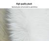 European Imitation Wool Plush Carpet - Gray and White