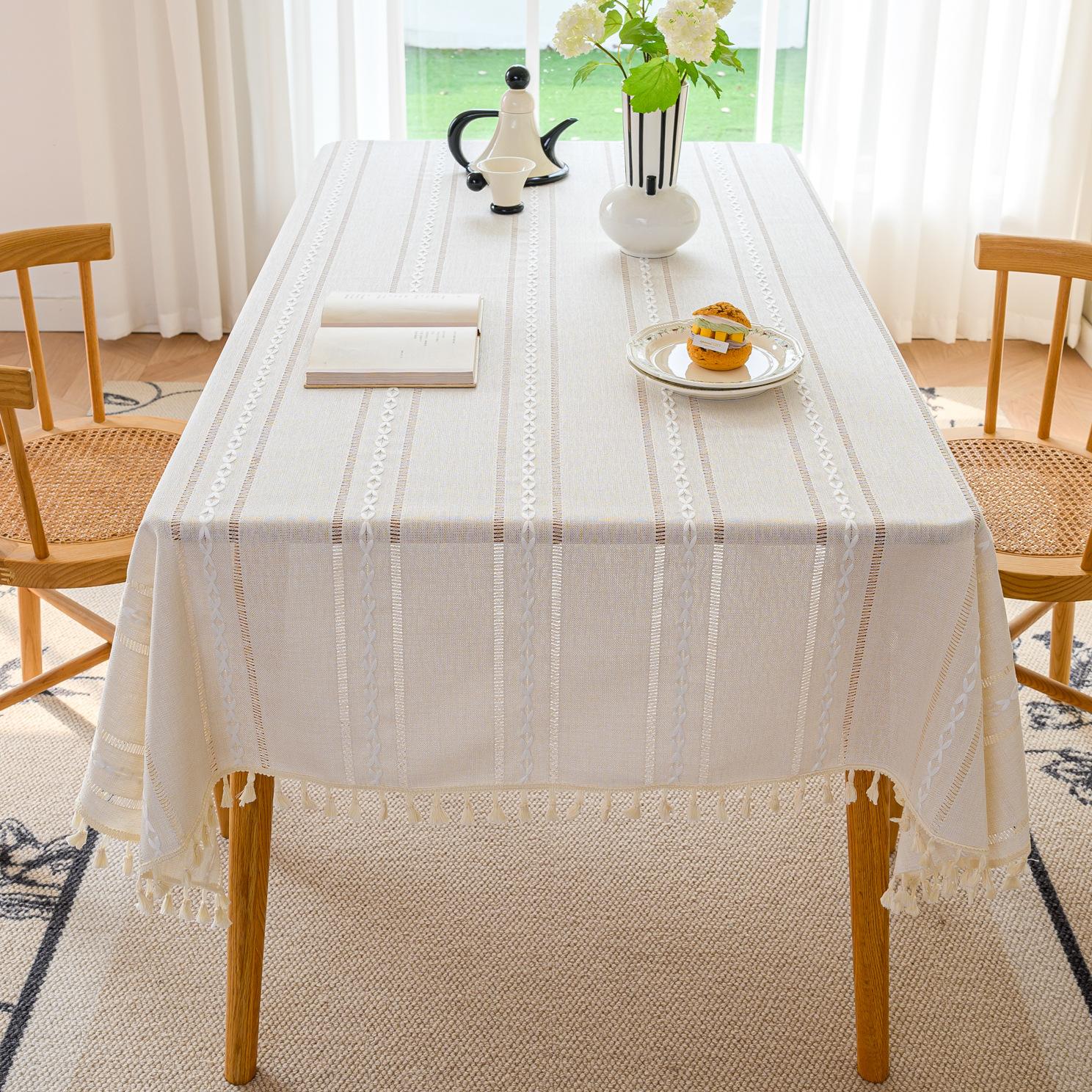 

Тканевая подставка под стол, однотонная, с полыми полосками, тканевая скатерть 60*60cm