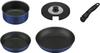 Thermos Durable Series Detachable Handle Frying Pan Set CA Stove Indigo Blue IBL 5-Piece (Gas Only) KSC-5A