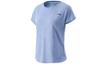 Running Collection T Shirts Women's Product Blue Crew Neck Moderate Straight Fit ATSR048-2