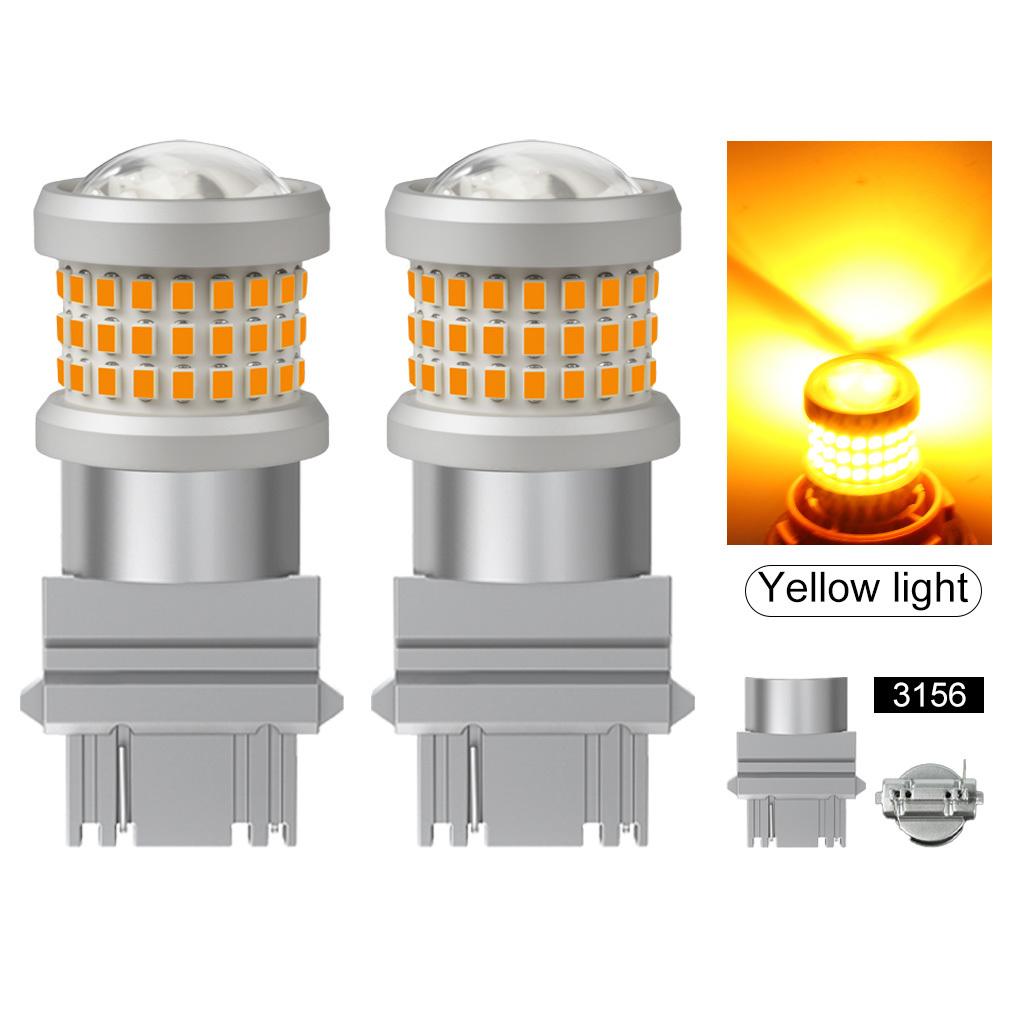 2Pcs P21W Led 1156 T20 W21/5W 7443 P21/5W T25 2000LM Car Bulbs 7440 BA15S BAY15D BAU15S PY21W Auto DRL Light 1157 3157 Reverse Turn Signal Brake Lamp