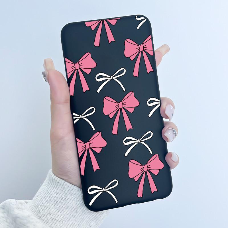 For Nokia 105 106 4G 2023 Case Cute Heart Rabbit Black Soft TPU Silicone Phone Cover For Nokia105 Nokia106 4G 2023 Bumper Coque
