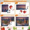 Christmas Puzzle 24 Days Christmas Countdown Calendar 1008 Pieces Jigsaw Puzzles Christmas Advent Calendar for Adults