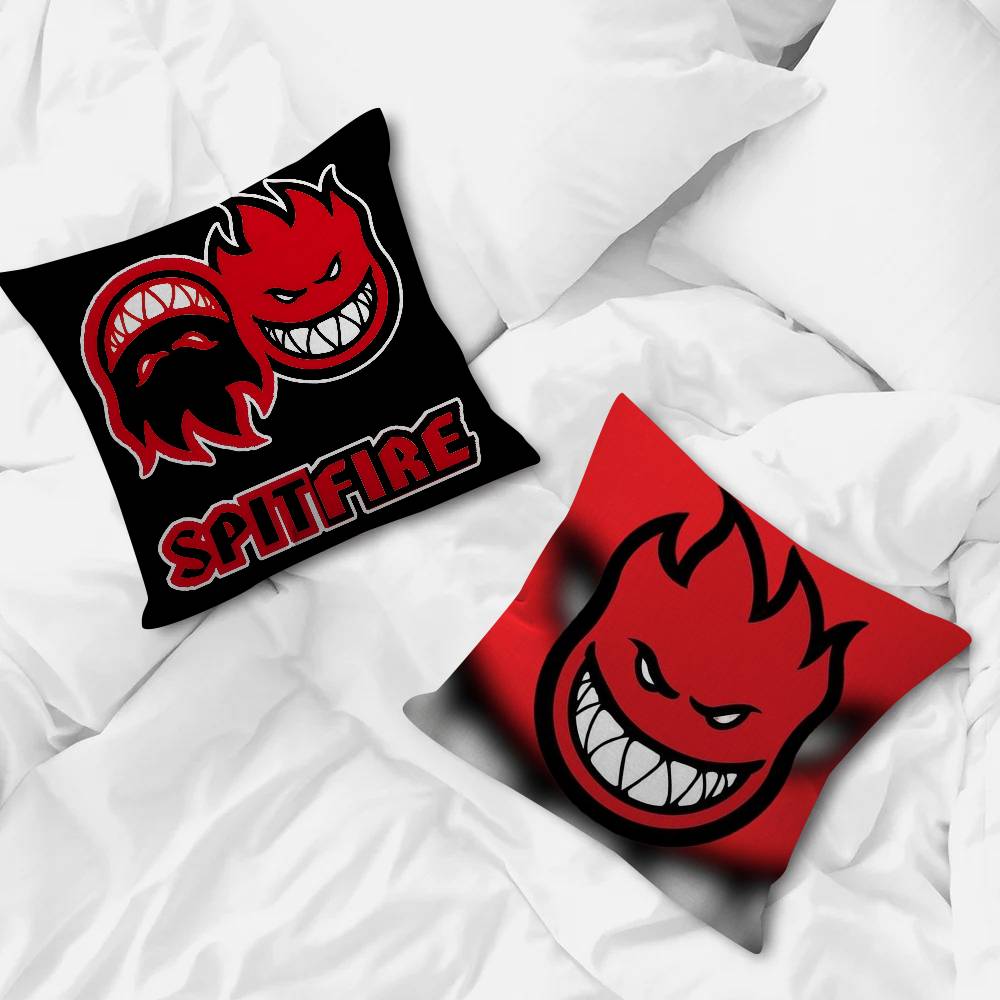 Pillow Anime Pillow Sofa Bed Head Pillow Cover Cushion Cover 45x45 cm Fashion LOGO skateboard S-Spitfire