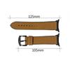 Leather Business Band for Samsung Galaxy Watch 8 Classic 46mm 44mm 40mm No Gaps Men Bracelet for Galaxy Watch 7 Ultra 47mm Luxury Curved End Strap
