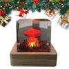 Nuclear Explosion Mushroom Cloud Lamp Resin Explosion Flameless Lamp USB Charging for Home Living Room Decor